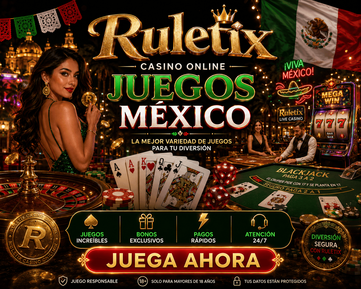 ruletix - tragamonedas y juego movil Rodillos de tragamonedas de ruletix con monedas, simbolos de juego y un diseno movil